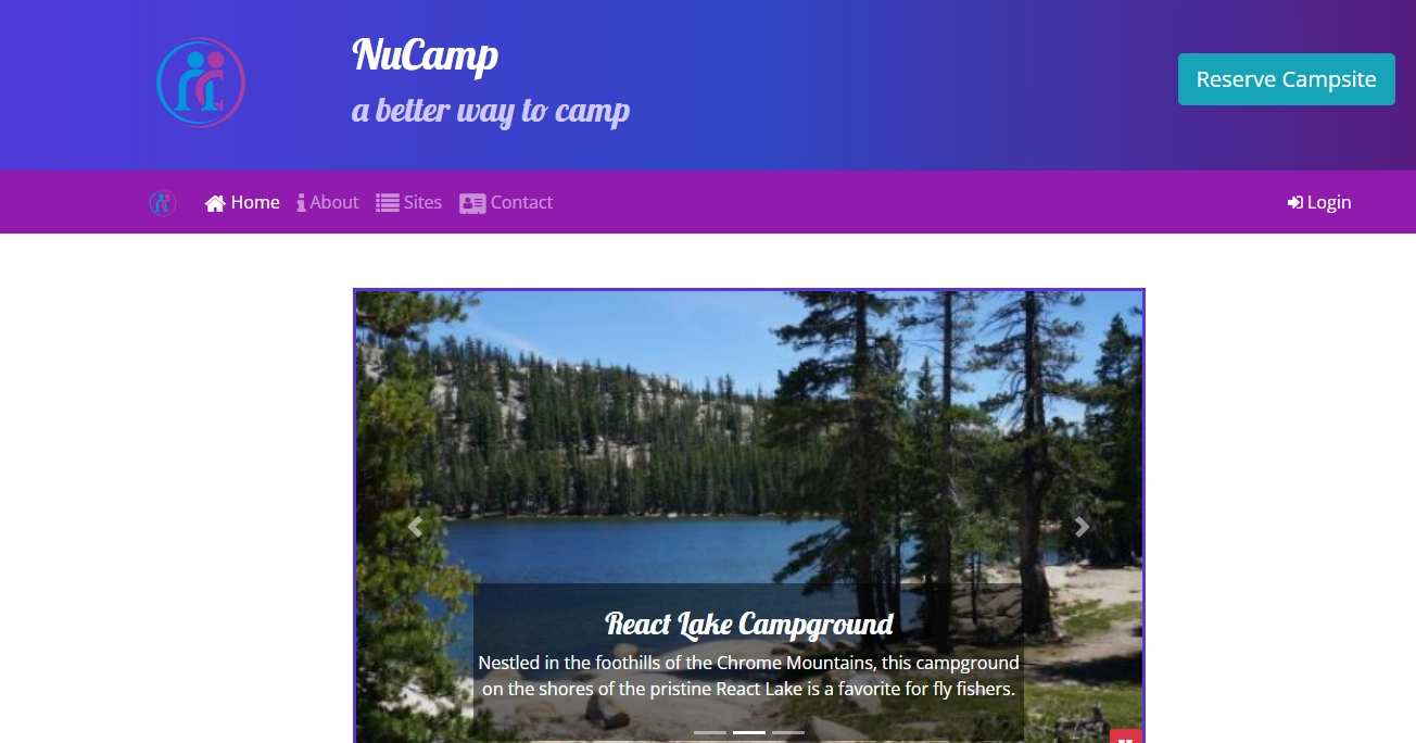 NuCamp Bootstrap Page